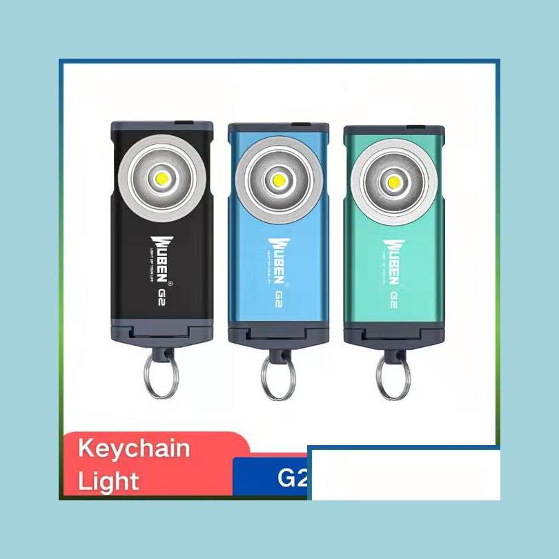 

Paintball Accessories Wuben G2 Keychain Light 500Lumens Type-C Rechargeable 5 Lighting Modes Magnetic Tail 175° Wide-Angle Protable L Dhfao