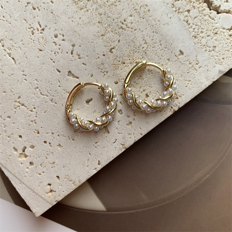 

designer earrings jewelry dangle New 2022 Niche design sense of high-grade hoop earrings female