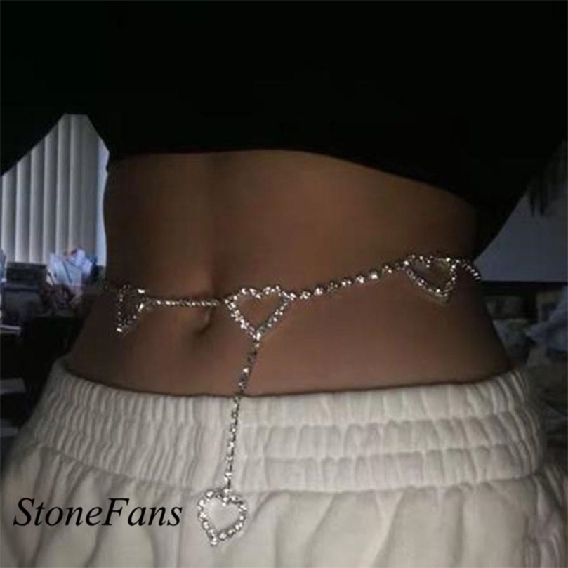 

Other Stonefans Sexy Luxury Heart Shape Waist Chain Belt for Women Fashion Crystal Waist Jewelry Belt with Christmas Gift 221008