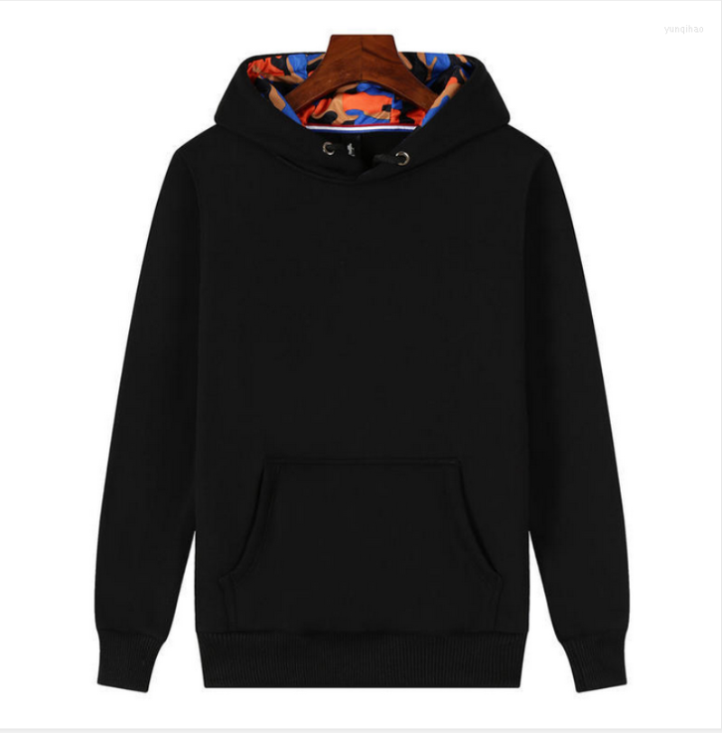 

Men's Hoodies 2022 Winter Plus Velvet Thick Solid Color Hooded Sweater For Men And Women  Model LT- 49.99, Black