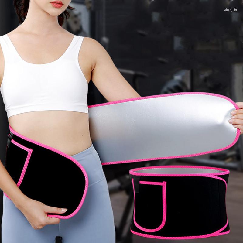 

Waist Support Women Trainer Sports Sweat Trimmer Belt Body Shaper Tummy Slimming Accessories Lumbar Fitness Gym Fat Burner, Yellow ordinary