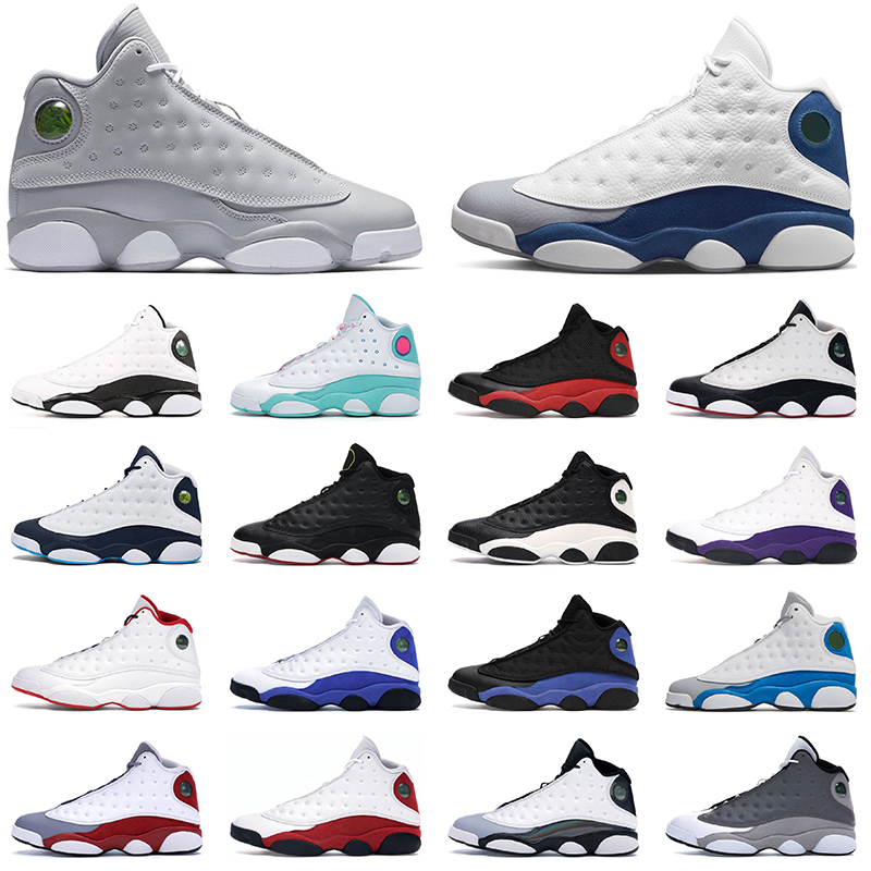 

13 13s Basketball Shoes Mens Sneaker Black Cat Flint Brave University Blue Atmosphere Wolf Grey Chicago Phantom Sport Trainers