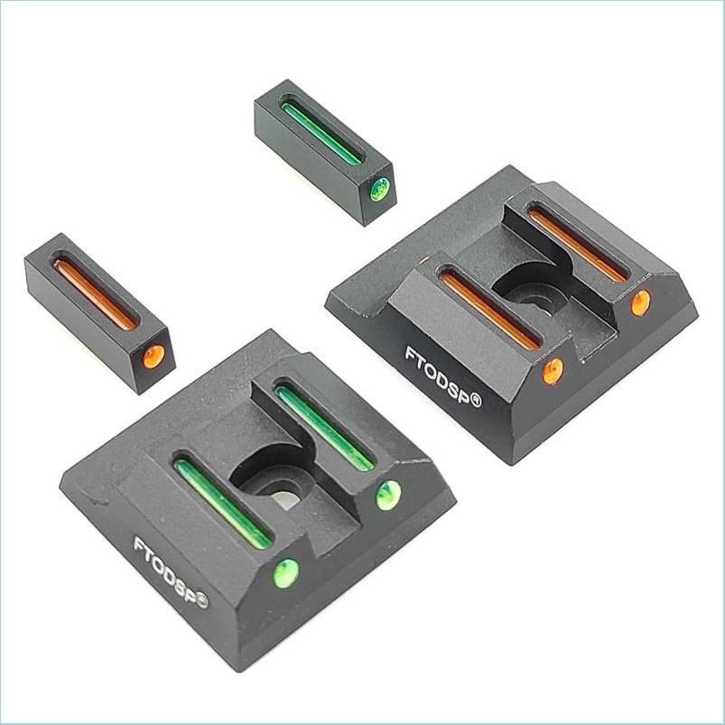 

Scopes Tactical Fiber Optic Aim Scope 3 Dot Front And Rear Sight Set Metal Sights For Taurus G3 W/O G2C G2S Pt111 Pt140 Tx22 Drop Del Dhytp, Aluminum