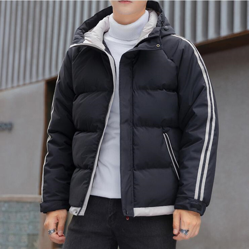 

Men's Jackets Korean Fashion Hooded Puffer Jacket Men Fashion Clothing Cotton Padded Casual Jackets For Men Autumn Winter Coats With Hood 4XL 221010, Blue