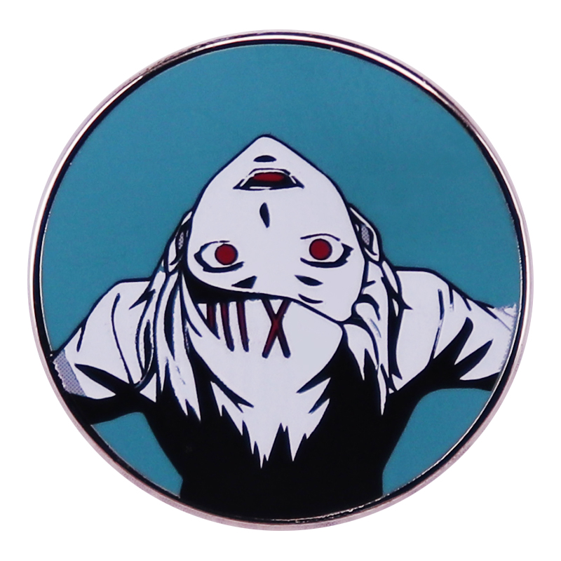 

Anime Tokyo Ghoul Juuzou Suzuya Manga Enamel Pin Hentaii Brooch Otaku Badge Best Friend Gift, As picture