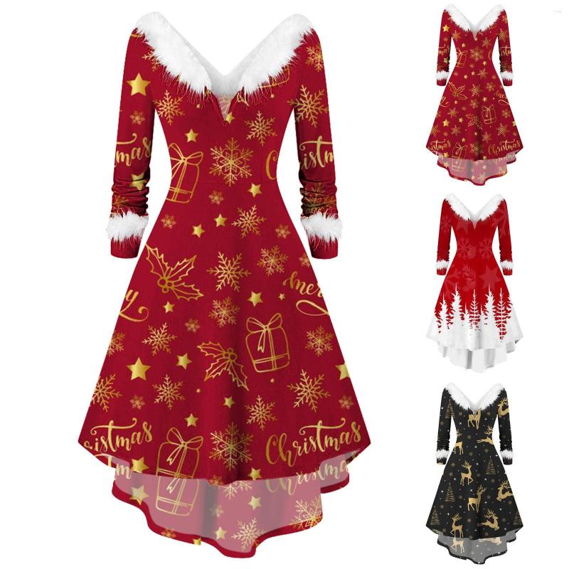 

Casual Dresses Women' Christmas H Collar Long Sleeves Party Flowy Elegant Dress Fall For Women Work, Black