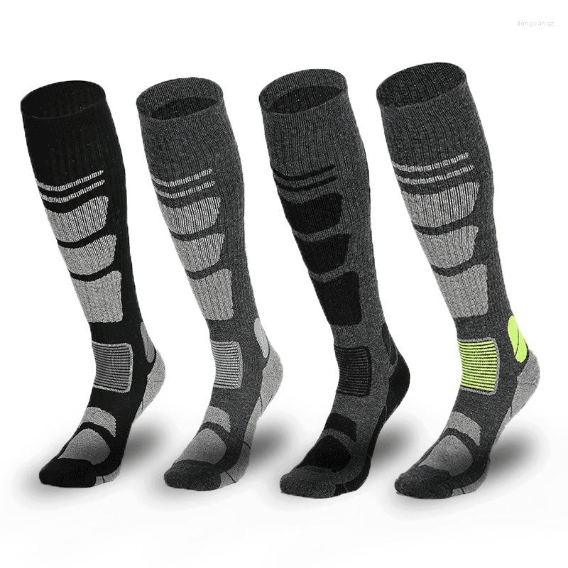 

Sports Socks TianYiJian Autumn Winter Hiking Soft Comfortable Merino Wool Cold Warm Long Tube Ski Women Men