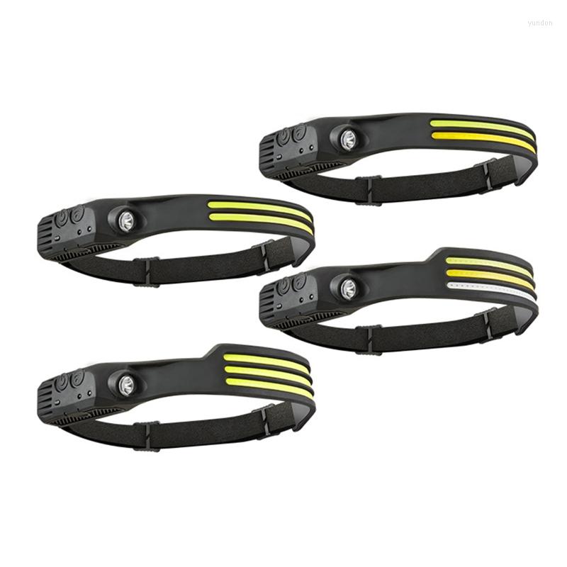 

Racing Sets Rechargeable LED Headlamps Motion Sensor COB Strip Wide-Angle QW, Two white light