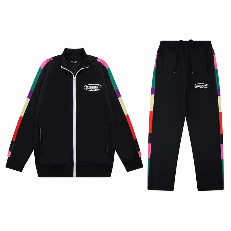26Color Palm Angels ONly Designer Brand Pullover Tracksuit Tiger Print Men's Fashion Casual Versatile Style Men's Autumn Winter Set Size S