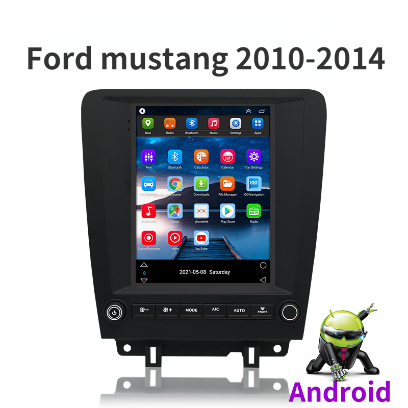 

Car dvd GPS Navigation Player Android Tesla Style Vertical Screen for Ford Mustang 2010-2014 Car Radio Player with Wifi