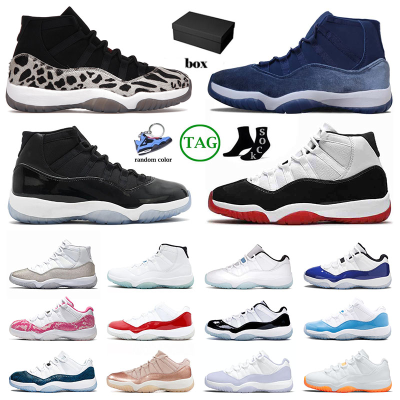 

2022 New Jumpman 11 11s Basketball Shoes Women Mens Midnight Navy Animal Instinct Space Jam Concord Bred Trainers Designer Sports Sneakers Big Size 13, B19 bred low 36-47