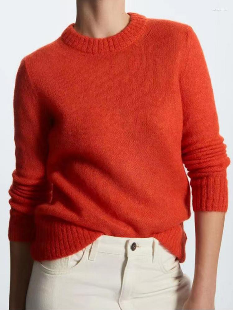 

Women's Sweaters Women Sweater 2022 Spring And Autumn Solid Color Round Neck Knitted Pullover Casual Loose, Green