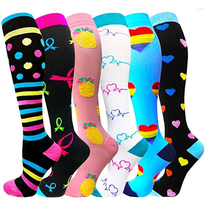 

Men's Socks Compression Multi-color Men Women Pressure Stretch Outdoor Party Funny Elastic Nursing Golf Female, 25 jiantou