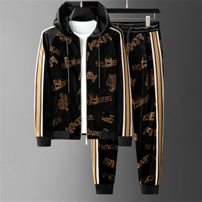 

Mens Tracksuit Two Pieces Sets Jackets Long Sleeves And Pants With Letters Embroidery Fashion Style Spring Autumn Outwear Sports Set Jacket Tops Suits #33