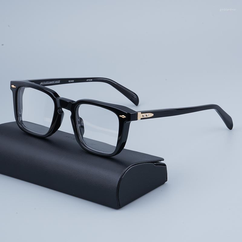 

Sunglasses Frames JMM High Quality Retro Vintage Polygon Square Acetate Frame Men Marie Women Custom Optical Myopia Color Lens
