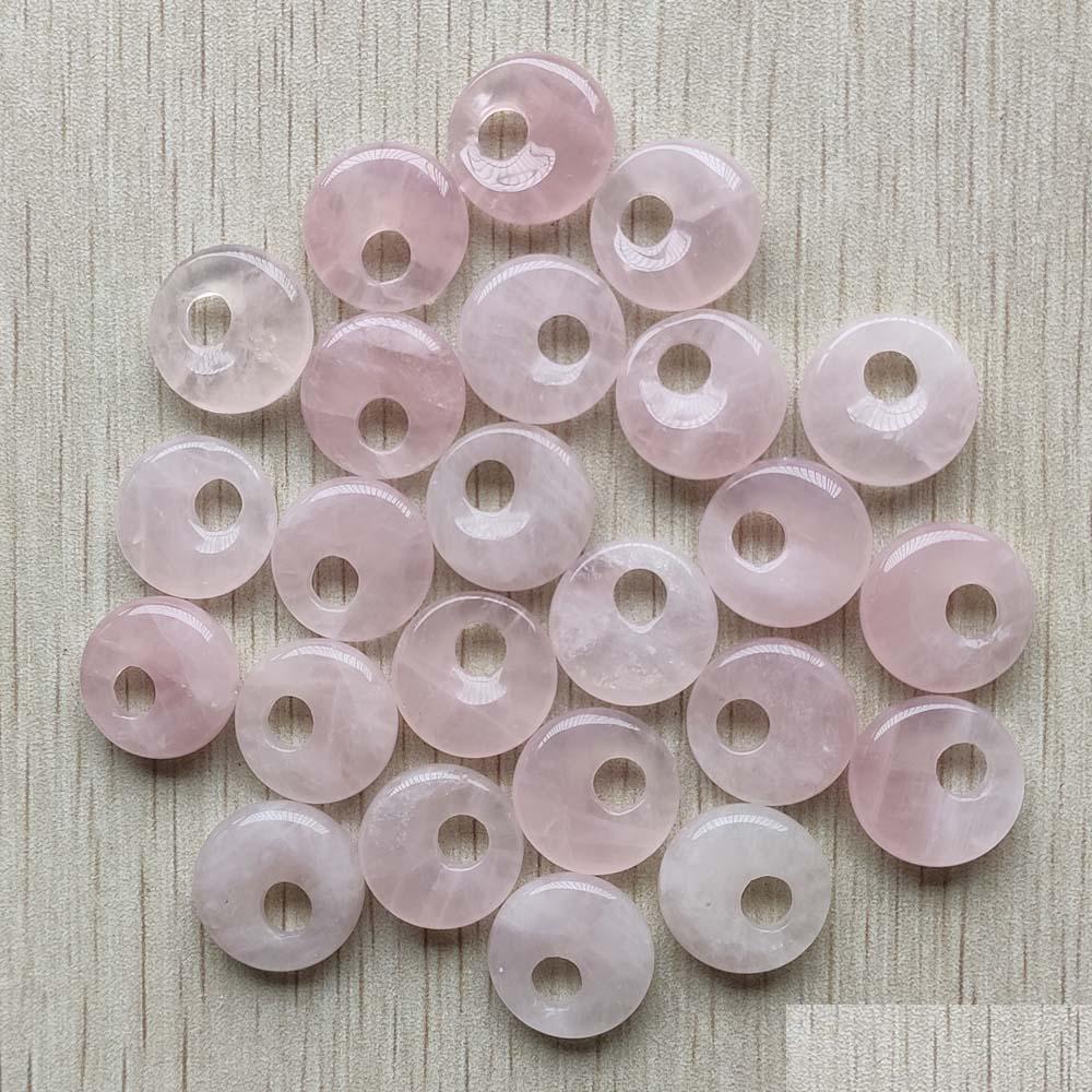 

Charms Natural Rose Quartz Stone Charms Pink Gogo Donut Pendant Beads 18Mm For Jewelry Making Wholesale Drop Delivery 2022 Findings C Dhfte