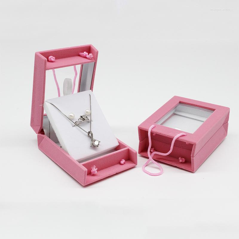 

Jewelry Pouches Velvet Boxes And Packaging Organizer Tray Travel Earing Necklace Gift Display Storage Case Containers Bag