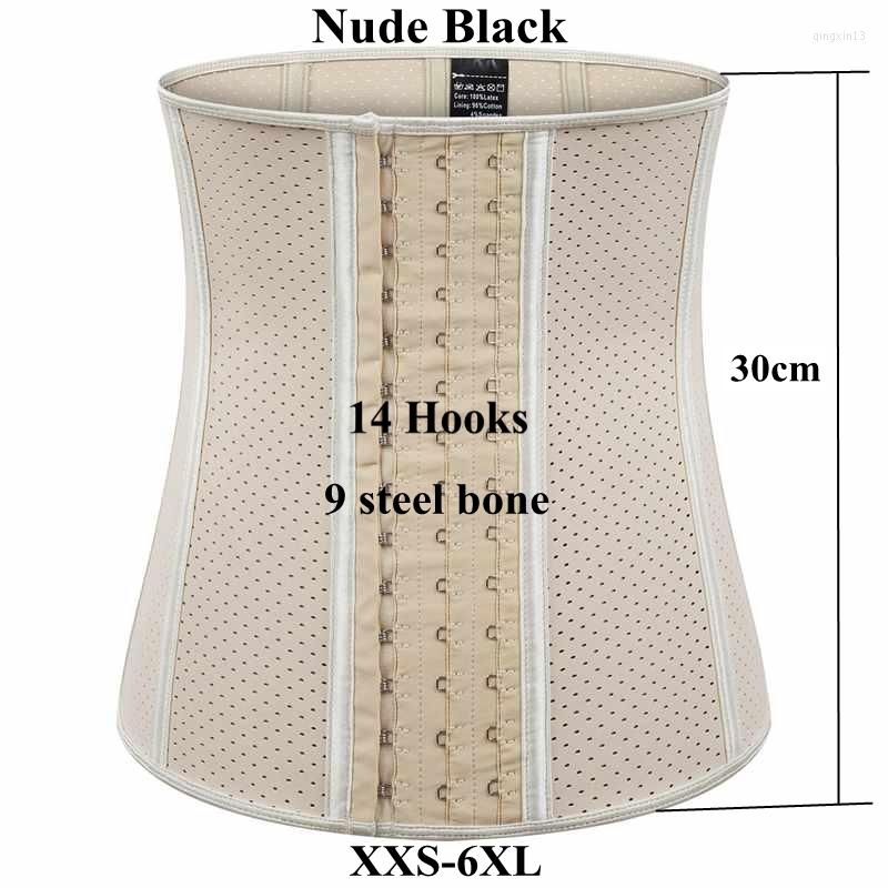 

Women's Shapers Rubber Latex Waist Trainer Long Torso Slimming Body Shapewear Weight Loss Workout Women Girdles Fat Tummy Control Cincher, Nude 7050 30cm