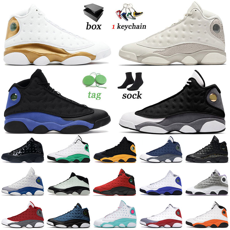 

With Box 2022 Basketball Shoes 13 13s XIII Top Jumpman Black Flin Court Purple Obsidian Lucky Green Mens Women Brave Blue Trainers Sneakers, D22 bred 36-47