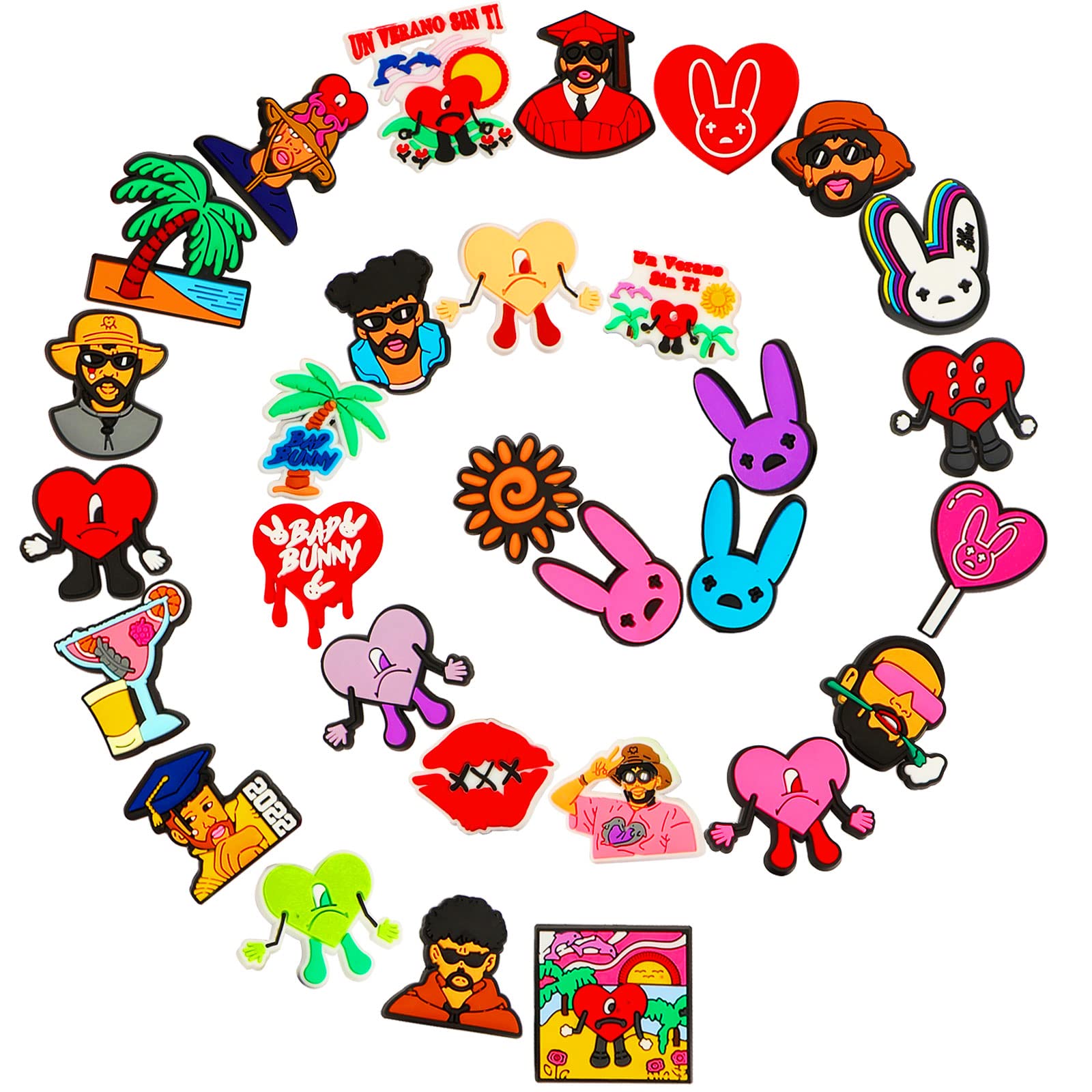 

Shoe Parts Accessories Bad Bunny Charms For Croc Clog Sandals Pvc Cartoon Decorations Kids Adts Girls Boys Women Part Zcroccharmstore Ot2Od