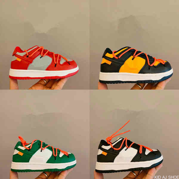 

DHL dunks Kids University Red boy Shoes Low Toddler Tennis Sneakers Black Toy Civilist Boys Girls high quality Children Running TrainersHDK2