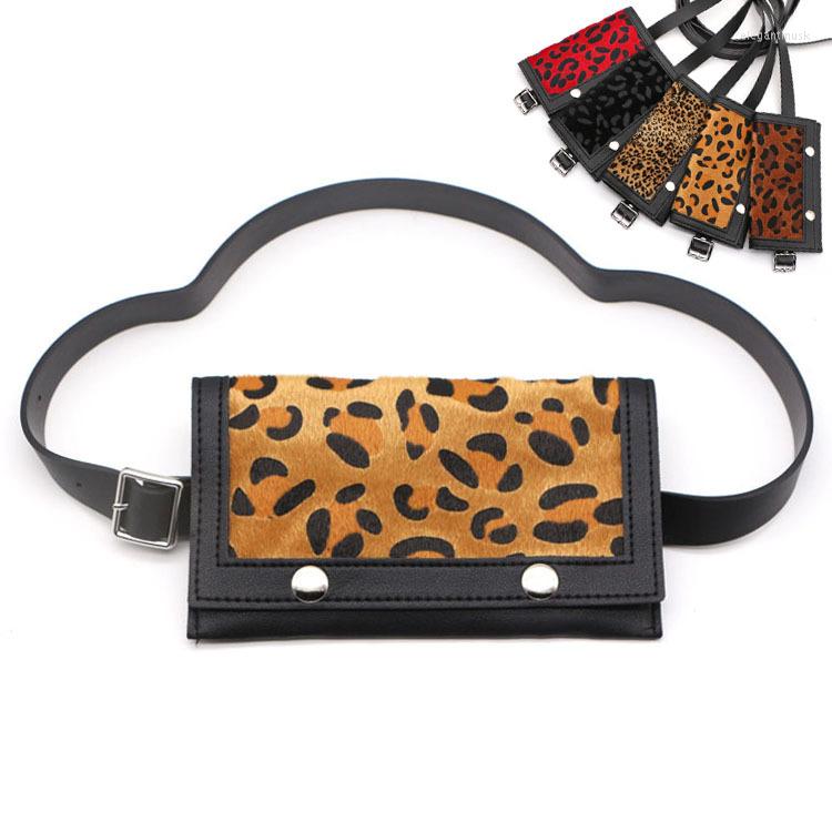 

Belts Women Waist Pack Female Bag Leopard Small Phone Pouch Bags Waistband Brand Design Girls Fanny Bolosa Gifts, Red