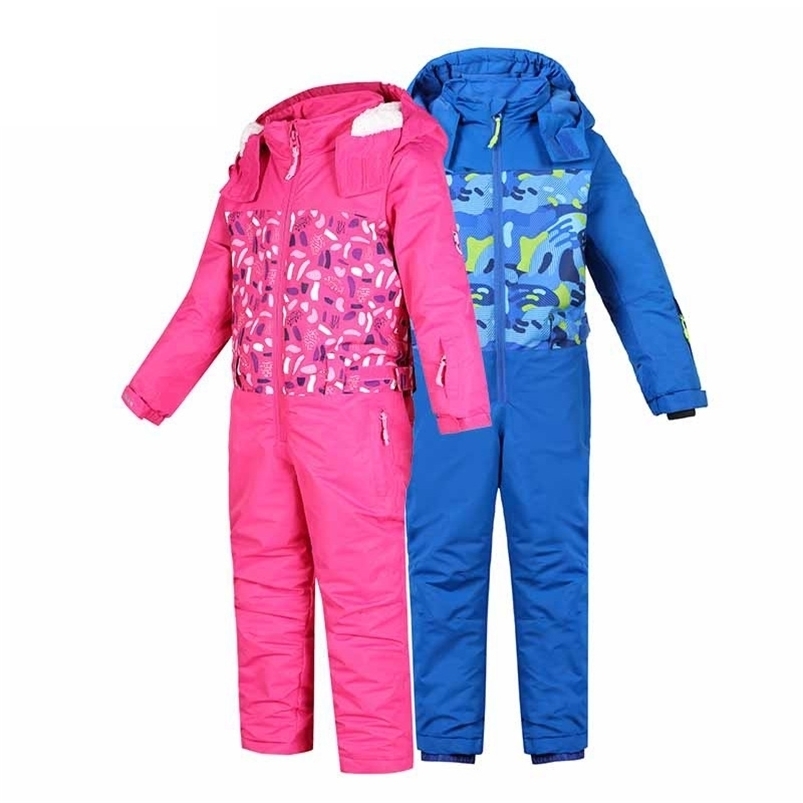 

Skiing Suits Hooded Fleece Warm Children Snowsuit Boy Girls Snowboard Jumpsuit Sport Outdoor Teens Kids Mountain Skyler Clothes L221008, Red