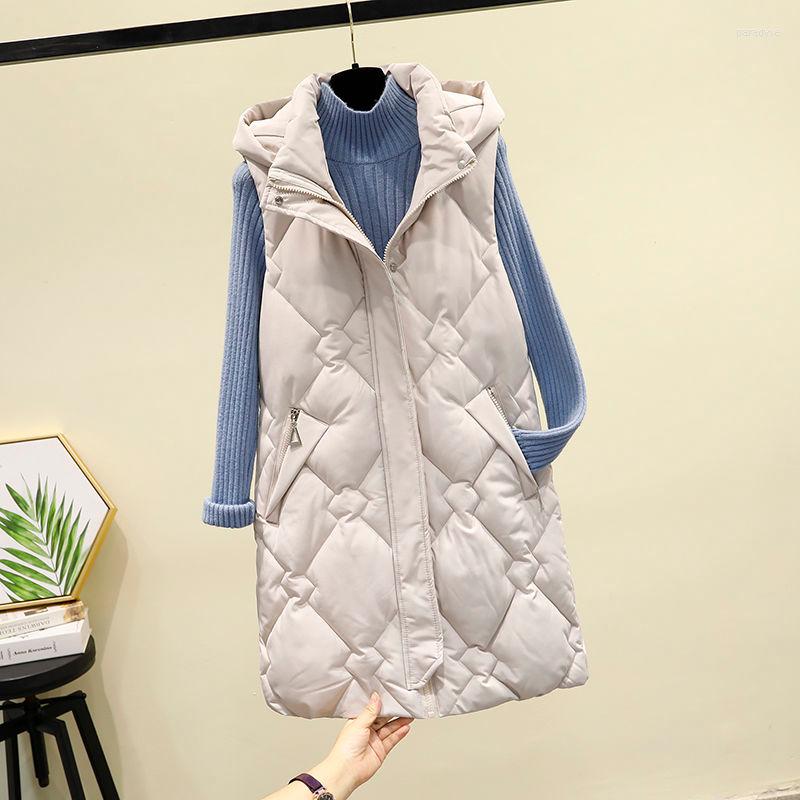 

Women's Vests 2022 Sleeveless Women Vest Winter Warm 4XL Down Cotton Padded Jacket Female Veste Sans Manche Femme Waistcoat X21, Mi