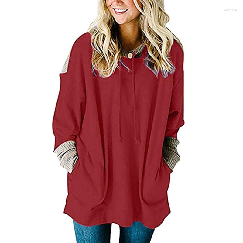 

Women' Hoodies Women Sweatshirts Autumn Winter Streetwear Color Matching Design Ladies Long Sleeve Casual Top Pullovers, Black