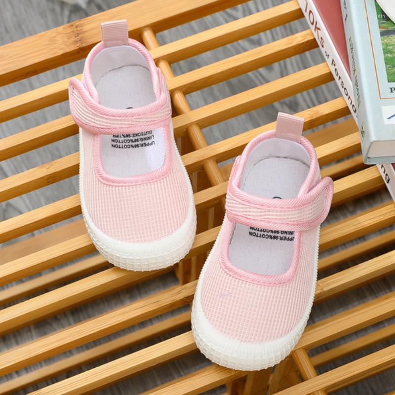 

Athletic Shoes Spring Summer Children For Boys Baby Solid Color Kids Canvas Girls Sneakers Breathable Toddler CSH1141, Pink