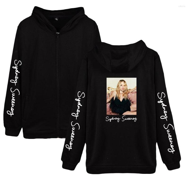 

Men's Hoodies Sydney Sweeney Zipper Hoodie Personalization Streetwear Zip Sweatshirt Unqiue Unisex Fashion, Red15