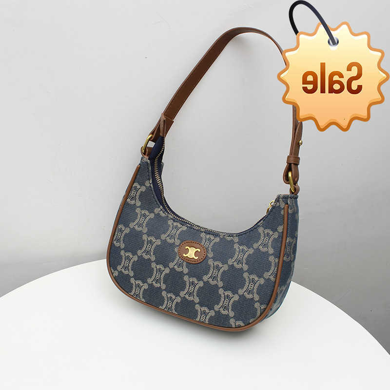 Sacs de designer Arc de Triomphe Denim Underarm French Stick 2022 Nouveau sac à main de sac à main