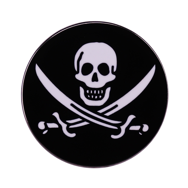 

Goonies enamel Pin skull Button Badge Gothic dark logo brooch, As picture