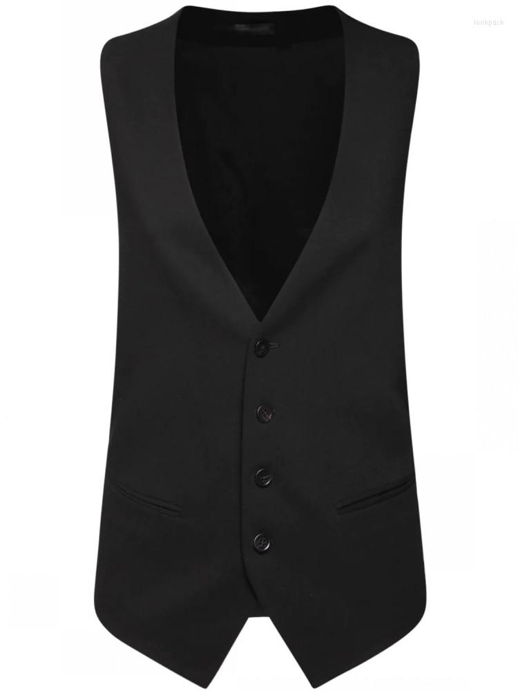 

Women' Vests Handsome Vest 2022 All-match Fashion Back Lace Up Slim Single Breasted V Neck Patchwork Women Waistcoat Sleeveless Coat, Black