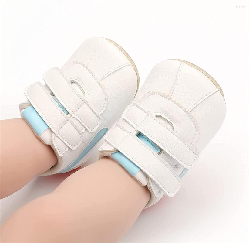 

Athletic Shoes Walking Hard Soled Antiskid Boys' And Girls' PU Leather Outdoor Sports, Sky blue