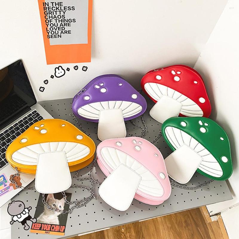 

Shoulder Bags Funny Mushroom Shape Messenger Bag Underarm Crossbody Fashion Summer Shopping For Girls Women, Green