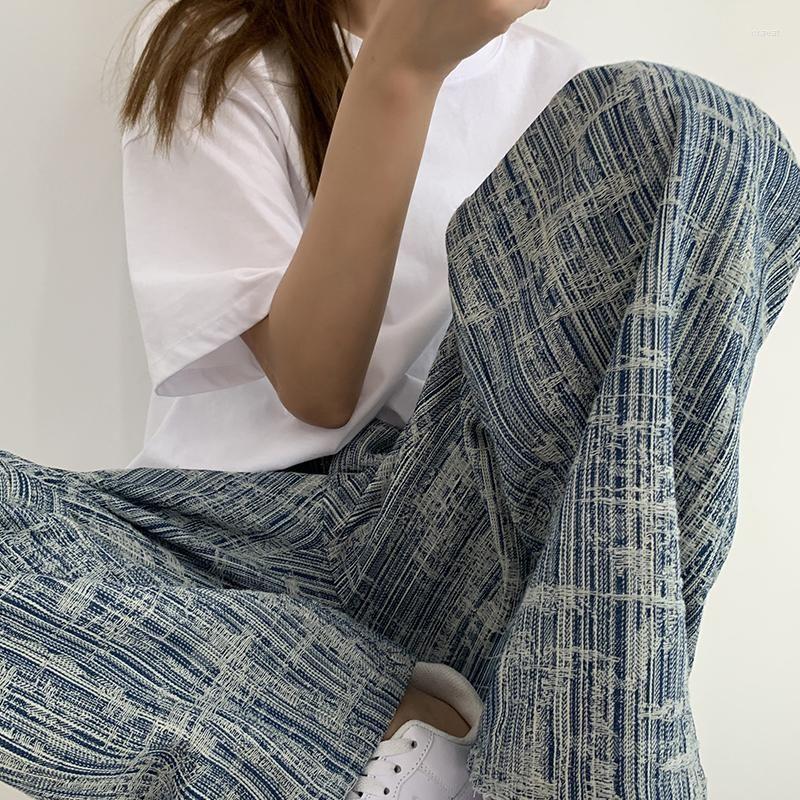 

Men's Jeans High Street Style Men's Trousers 2022 Autumn Design Sense Korean Solid Waist Casual Loose Straight Wide-leg, Photo color