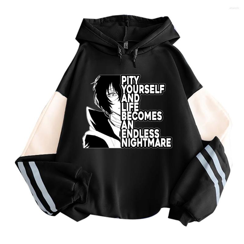 

Men's Hoodies Japanese Anime Bungo Stray Dogs Hoodie Dazai Osamu Print Autumn Fleece Sweatshirt For Woman Man Harajuku Pullovers Hooded Tops, Green
