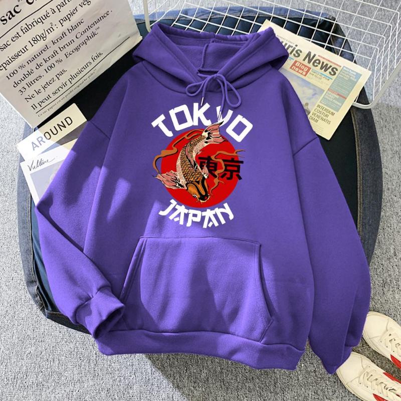 

Men' Hoodies Hoody Japanese Tokyo Koi Print Autumn Fleece Male Pullover Oversize Korean Men Hooded Sweatshirt Street Fashion Man, Beige