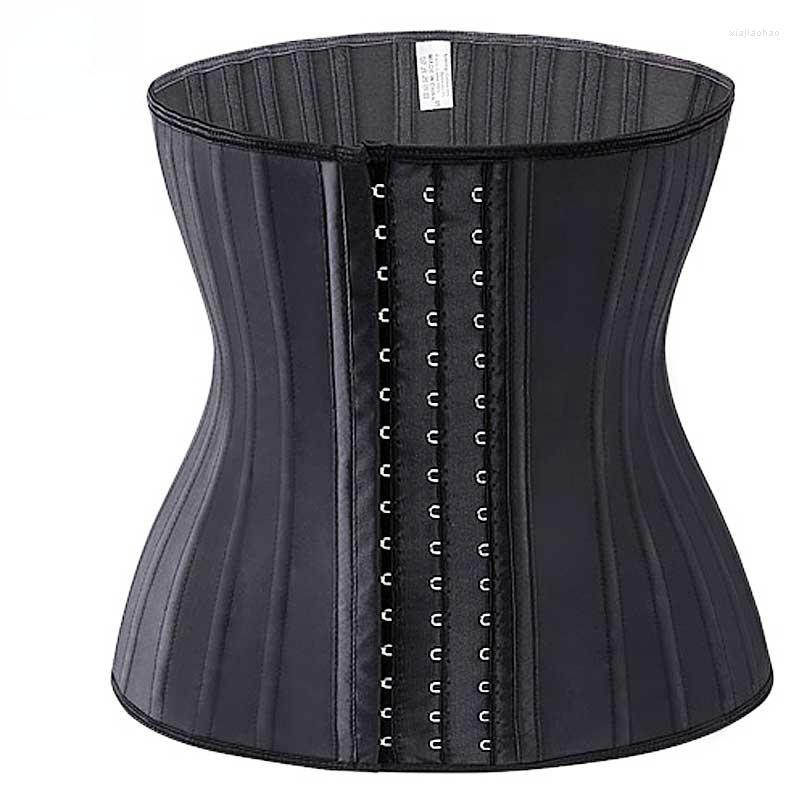 

Bustiers & Corsets Shinning Latex Waist Trainer 25 Spiral Steel Boned Black Cream Slimming Cincher 3 Hooks And Eyes Corset Underwear, Beige