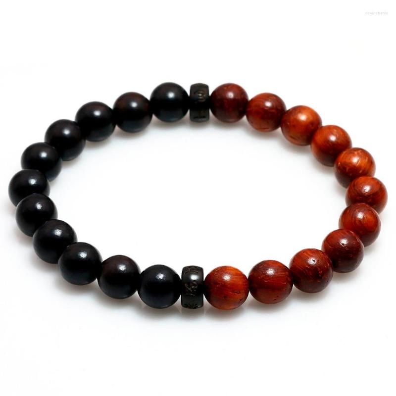 

Strand Natural Red Sandalwood And Ebony Buddhist Male Om Mani Padme Hum Bracelet Meditation Mala Prayer Men Women Yoga Jewellery