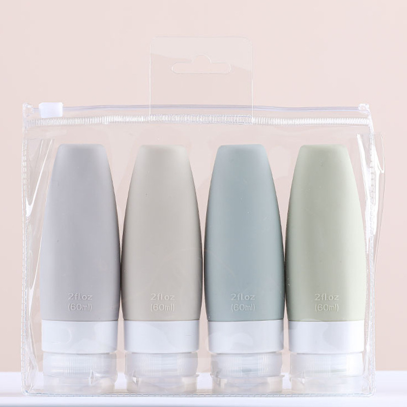 

60ml Travel Refillable Bottle Kit Portable Essence Shampoo Body Wash Bottles Container on Airplane Compact 274