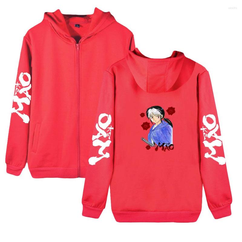 

Men's Hoodies MAO Fashion Zipper Casual Zip Hoodie Personalization Streetwear Japanese Anime Sweatshirt, Gray10