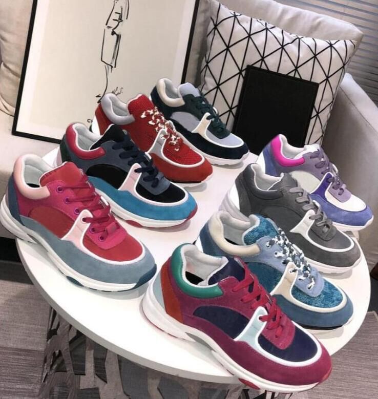 

Designer Sneakers Suede Vintage Shoes Fashion Men Sneaker Calfskin Leather Women Shoe Platform Trainers Runner Trainer