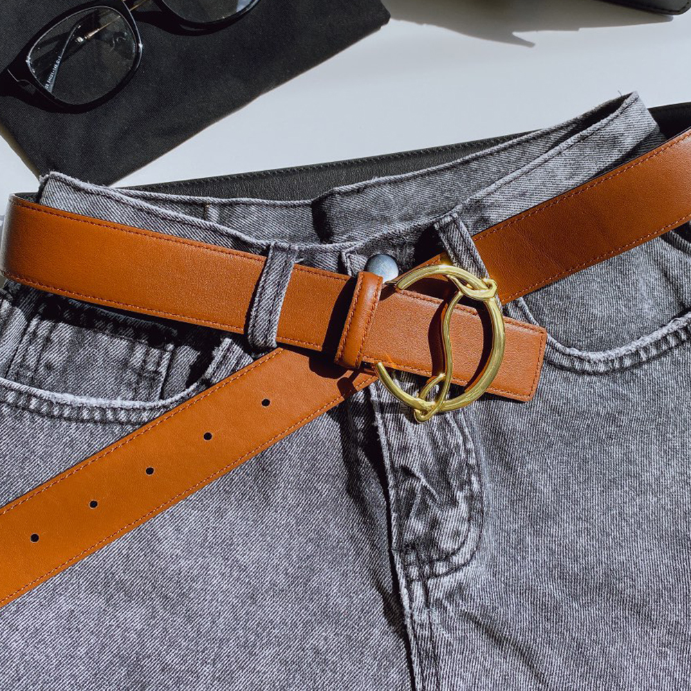 

Ladies belt CL Designer belts for men 35MM Couples girl girdle leather Calfskin lady wastband official high end replica waistband highest counter quality women 014, With box