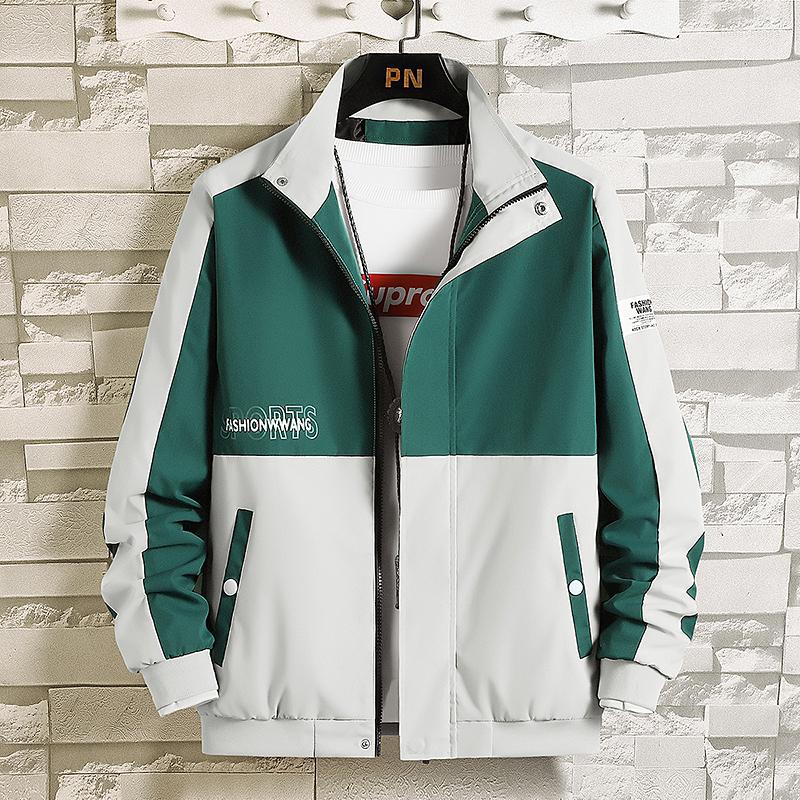 

Men's Jackets 2022 Men's Spring Autumn Jacket Zipper Casual Hooded Bomber Jakcet Fashion Patchwork Windbreaker Men Coat Clothing, Black