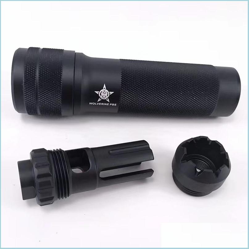 

Tactical Accessories Airsoft Accessories Toy Pbs Muffler Front Pipe Decoration Cpak105 74M Renxiang Ak Straight Plug 19Mm 14 Reverse Dhjmq