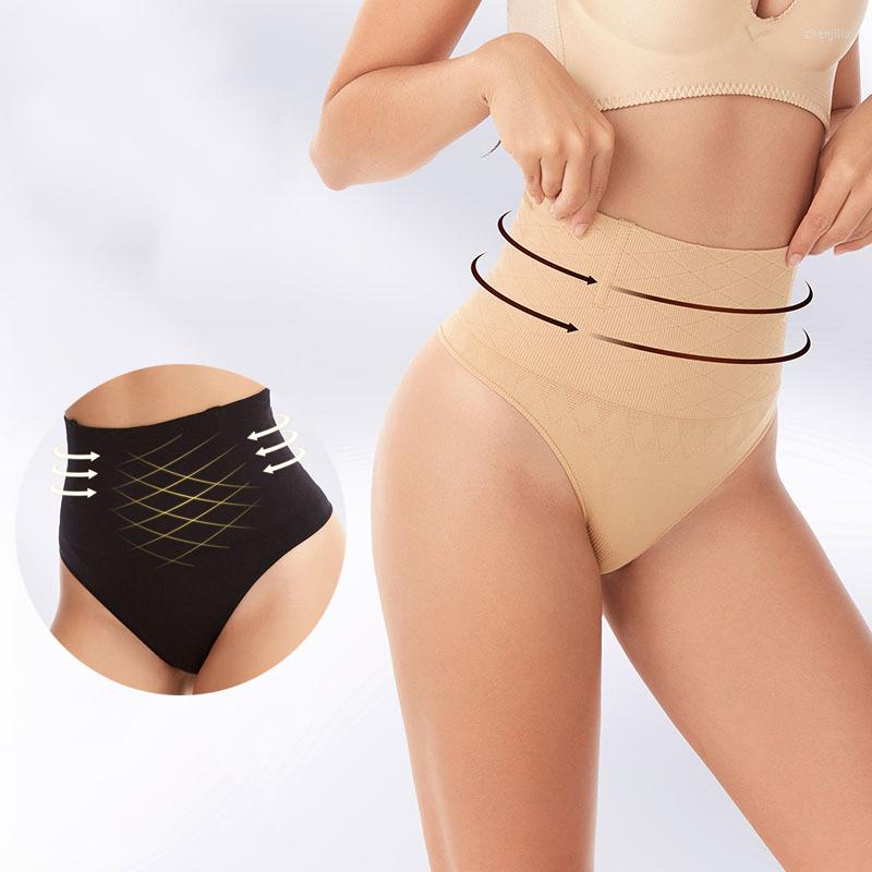 

Waist Support Women Slimming Panties Body Shaper High Thong Belly Control Trainer BuLifter Hip Shaping, Black