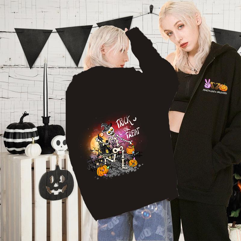 

Men's Hoodies Trick Or Treat Pattern Zip-up Long Sleeve Hooded All-match Harajuku Fleece Warm Casual Unisex Halloween Streetwear Sweatshirt, Gmhalloween1494-1488
