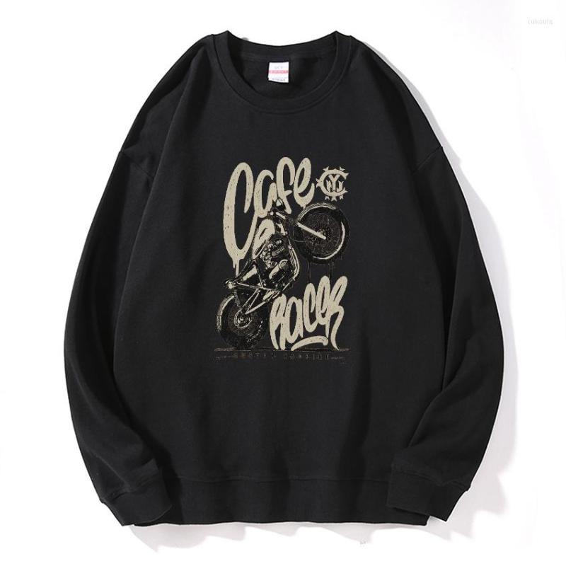 

Men' Hoodies Drop Cotton Unisex Motorcycle Print Sweatshirts Casual Men Hooded, Motor02-blk